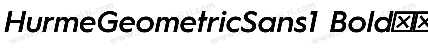 HurmeGeometricSans1 Bold字体字体转换
